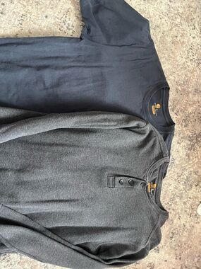 Carhartt Black and Charcoal Henley & Crew Neck Shirts